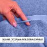 Купить Полотенце махровое 50х90 см пл 600 гр/м2 для рук и лица натуральное хлопок синее на obuv-plus.com.ua