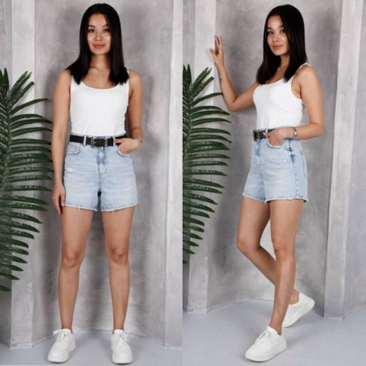 Купить Шорты Maxim Jeans 3350 l.blue на obuv-plus.com.ua