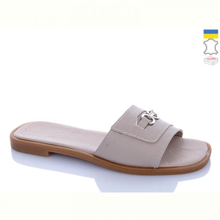 Купить Шлепанцы Garti 44 бежевий шк. на obuv-plus.com.ua
