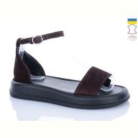 Купить Босоножки Garti 0183 коричневий замш на obuv-plus.com.ua
