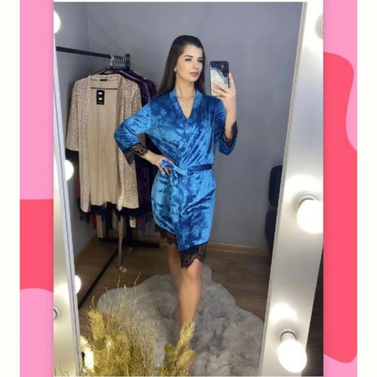 Купить Халат Gull 08 l.blue на obuv-plus.com.ua