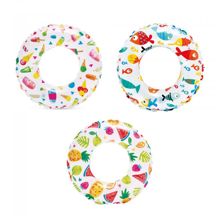 Купить Надувне коло Lively Print Swim Rings Intex 59241, 61см на obuv-plus.com.ua