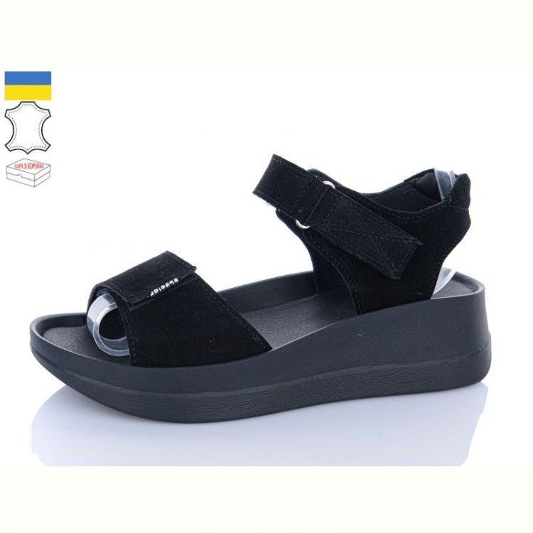 Купить Босоножки Sali 1707-2 чорний з чор-п. на obuv-plus.com.ua