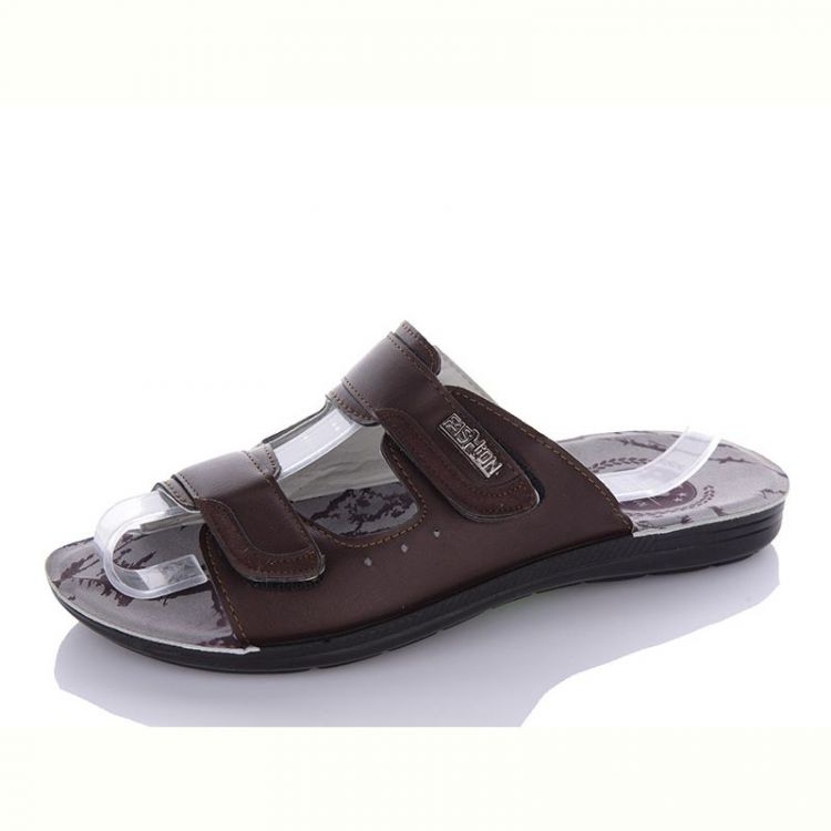 Купить Шлепанцы Oskar T7055Ш brown на obuv-plus.com.ua