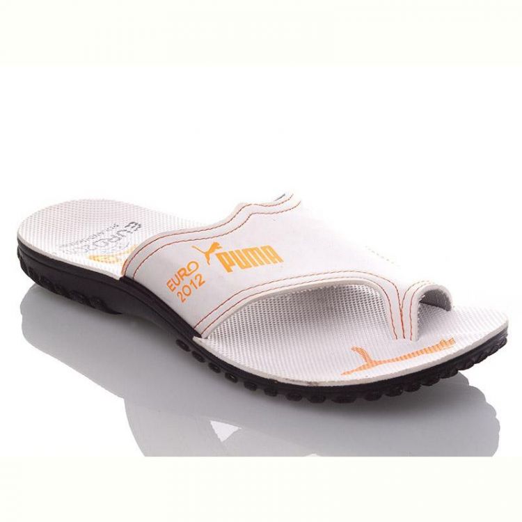 Купить Шлепанцы Demur MEN white-orange P на obuv-plus.com.ua