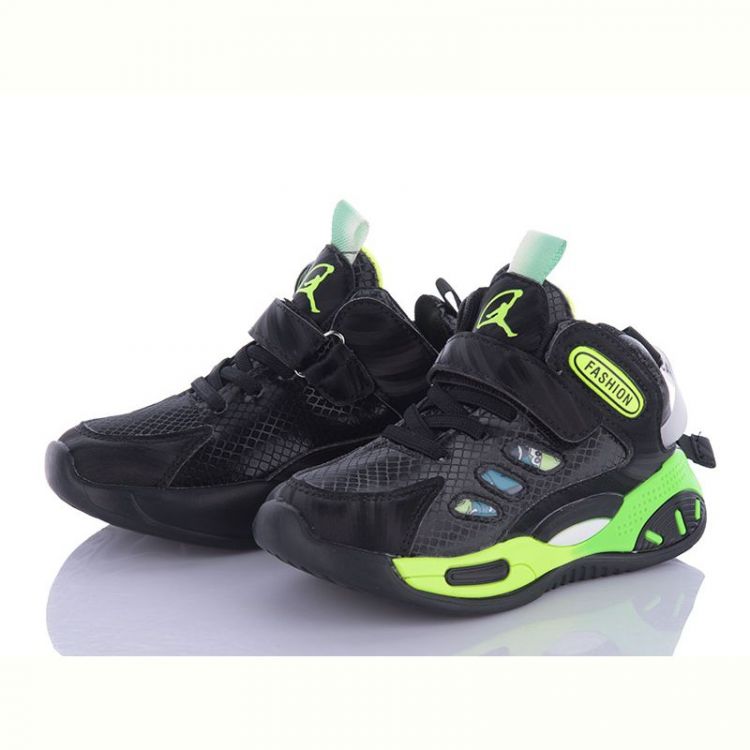 Купить Кроссовки Леопард G12-1 black-green на obuv-plus.com.ua