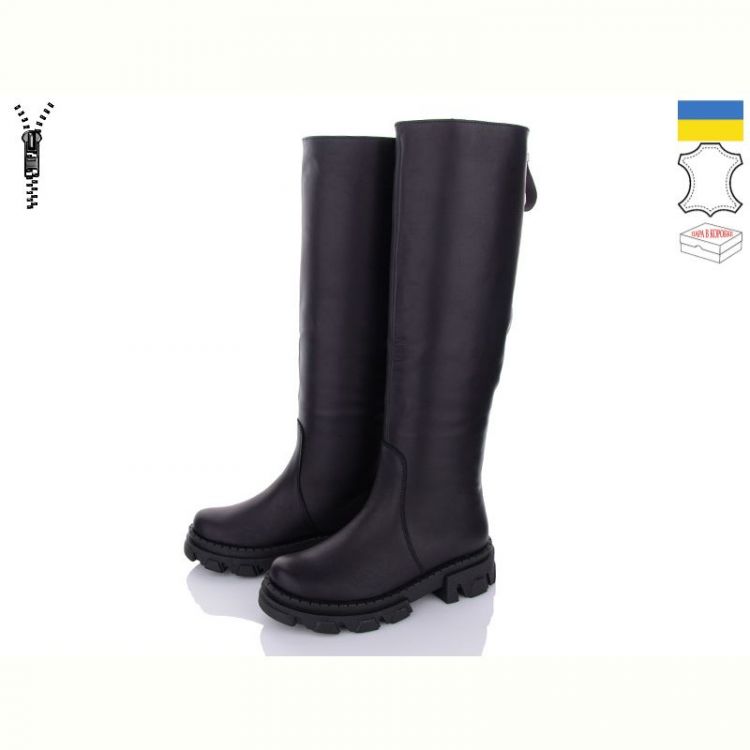 Купить Сапоги Mona Liza 97 чорний на obuv-plus.com.ua