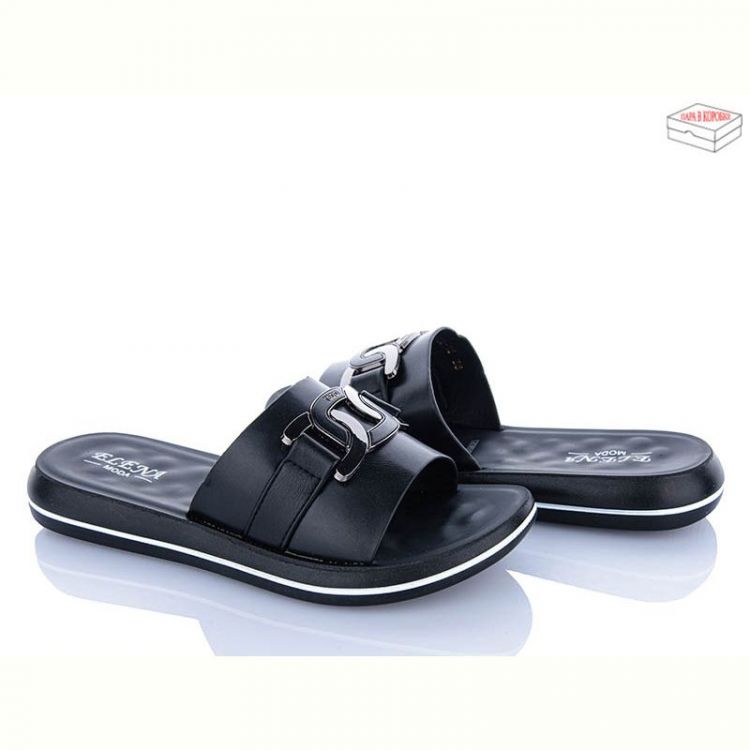 Купить Шлепанцы Elena 1806-1B на obuv-plus.com.ua