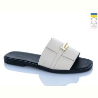 Купить Шлепанцы Sali 18 бежевий к чор-п. на obuv-plus.com.ua
