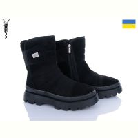Купить Ботинки Львов База Progress 5401-1 хутро чорний на obuv-plus.com.ua