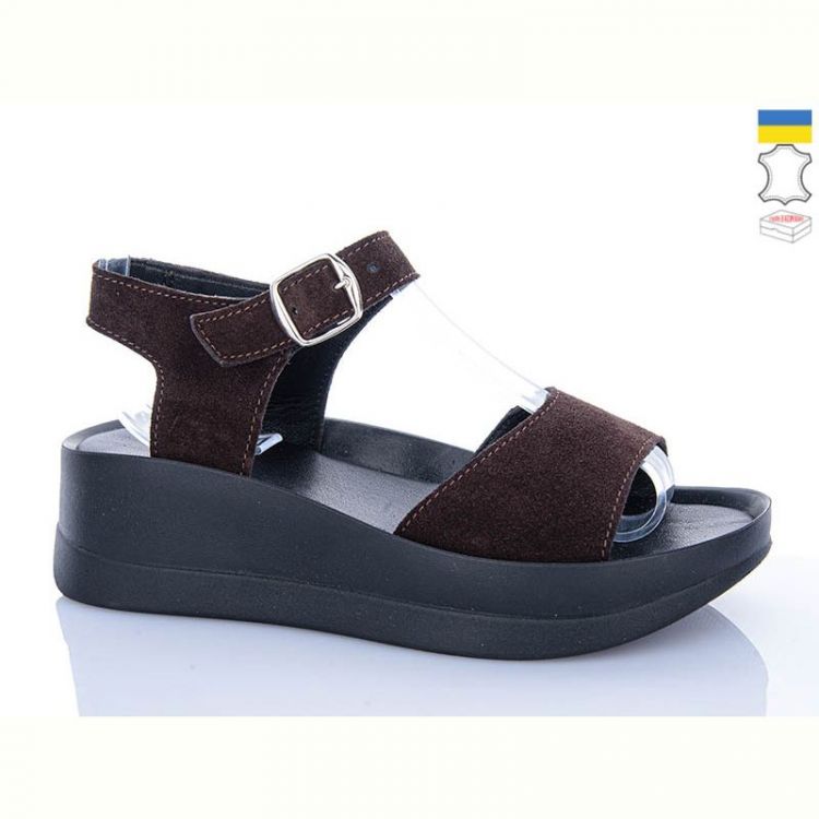 Купить Босоножки Garti 0179 коричневий замш на obuv-plus.com.ua