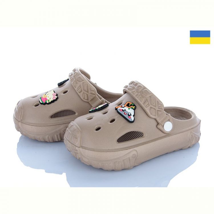 Купить Кроксы Golden Lion 1300 kitti т.бежевий на obuv-plus.com.ua