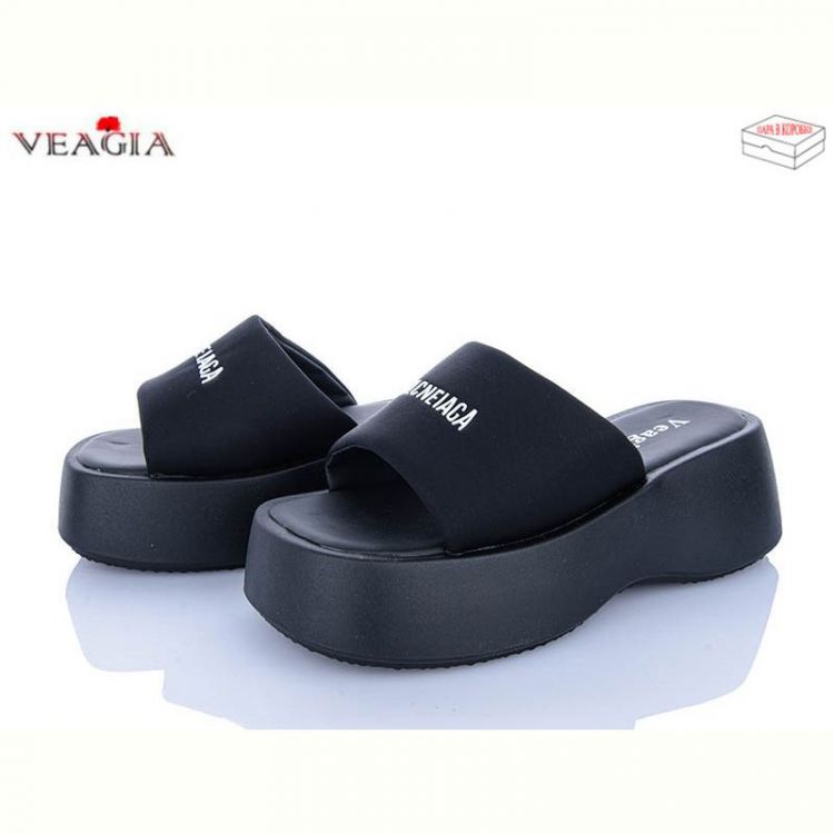 Купить Шлепанцы Veagia N23 black на obuv-plus.com.ua