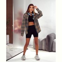 Купить Рубашка Lelis 1086 d.grey-beige на obuv-plus.com.ua