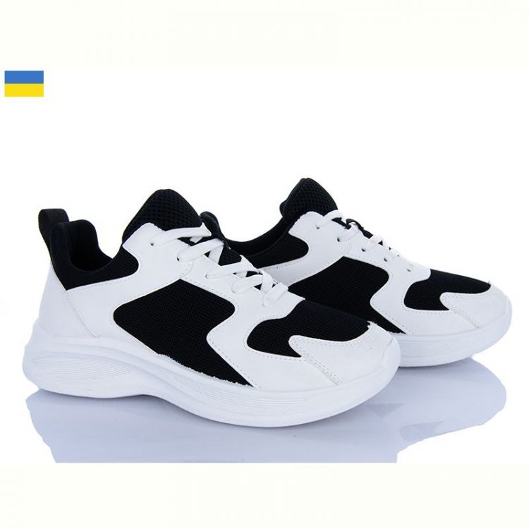 Купить Кроссовки Lvovbaza B&R 236 чор-білий на obuv-plus.com.ua