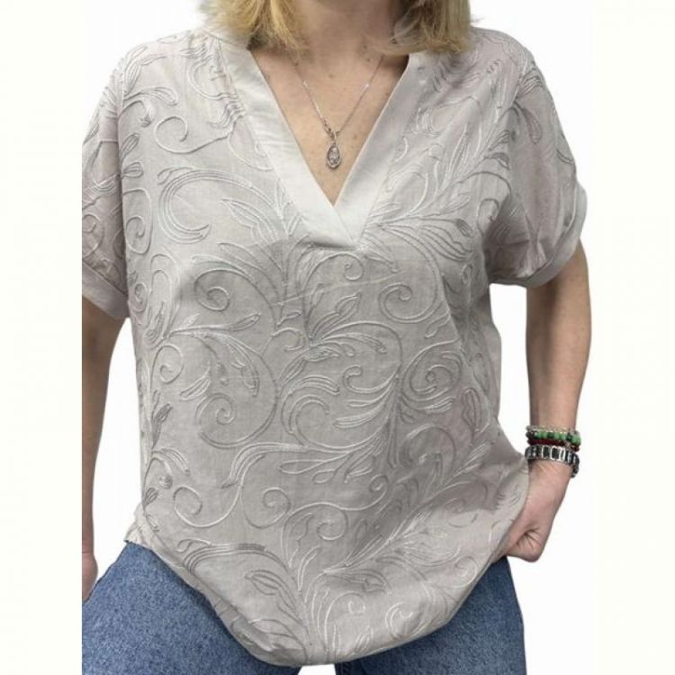 Купить Футболка Elena&Vika 26003 l.grey на obuv-plus.com.ua