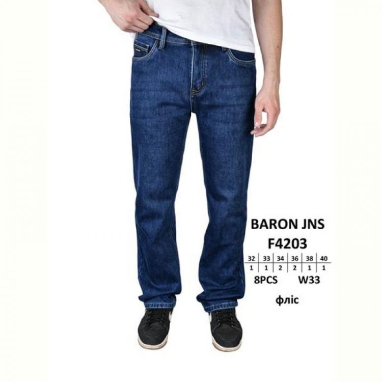 Купить Джинсы Baron Jeans F4203 blue на obuv-plus.com.ua