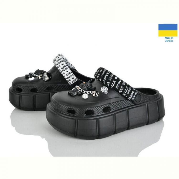 Купить Кроксы Progress E152-2-4 чорний-old-1 на obuv-plus.com.ua