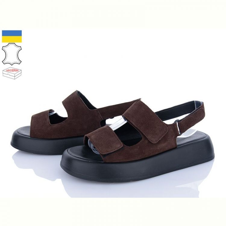 Купить Босоножки A.N.I.One 4077-59 коричневий замш на obuv-plus.com.ua
