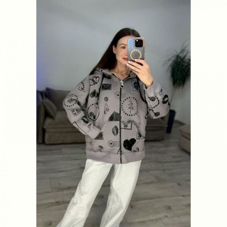 Купить Кофта спорт S.Style 602-2 grey на obuv-plus.com.ua
