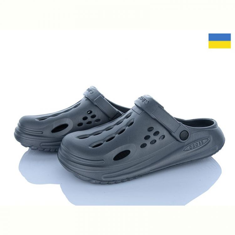 Купить Кроксы Cross Cross 026 сірий на obuv-plus.com.ua