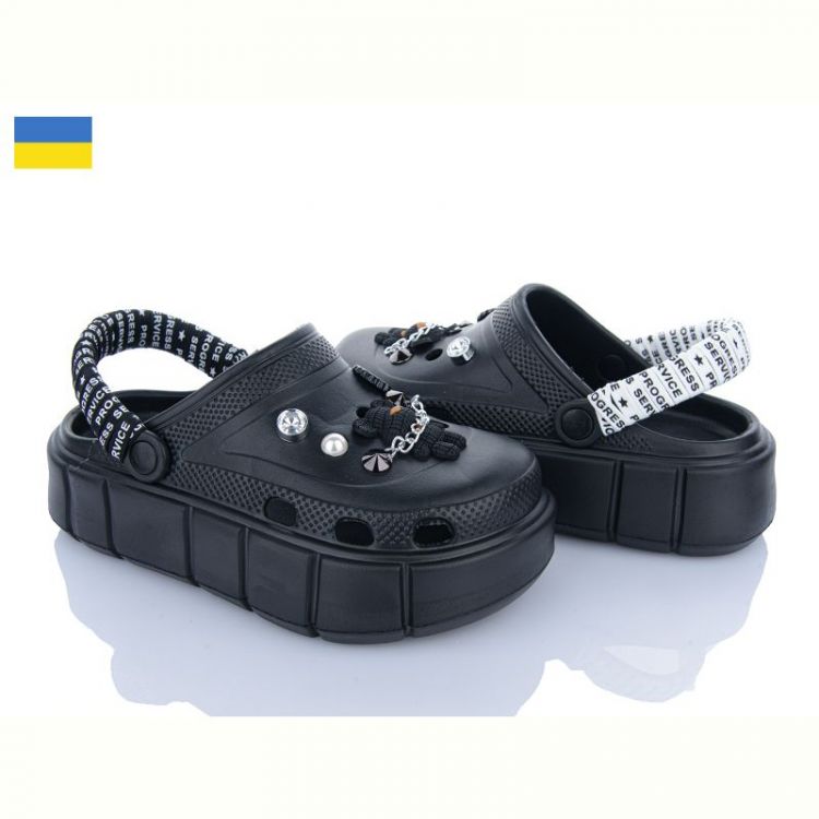 Купить Кроксы Golden Lion 152-2-4 чорний на obuv-plus.com.ua