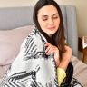Купить Плед покрывало Kassandra евро 200x220 см IDEIA см черный хлопок натуральное на obuv-plus.com.ua