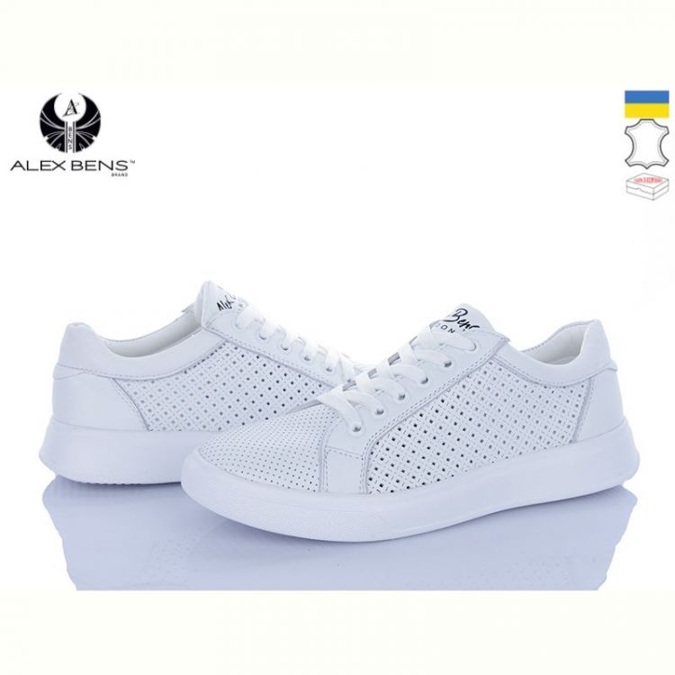 Купить Кроссовки Alex Bens 1505 білий на obuv-plus.com.ua