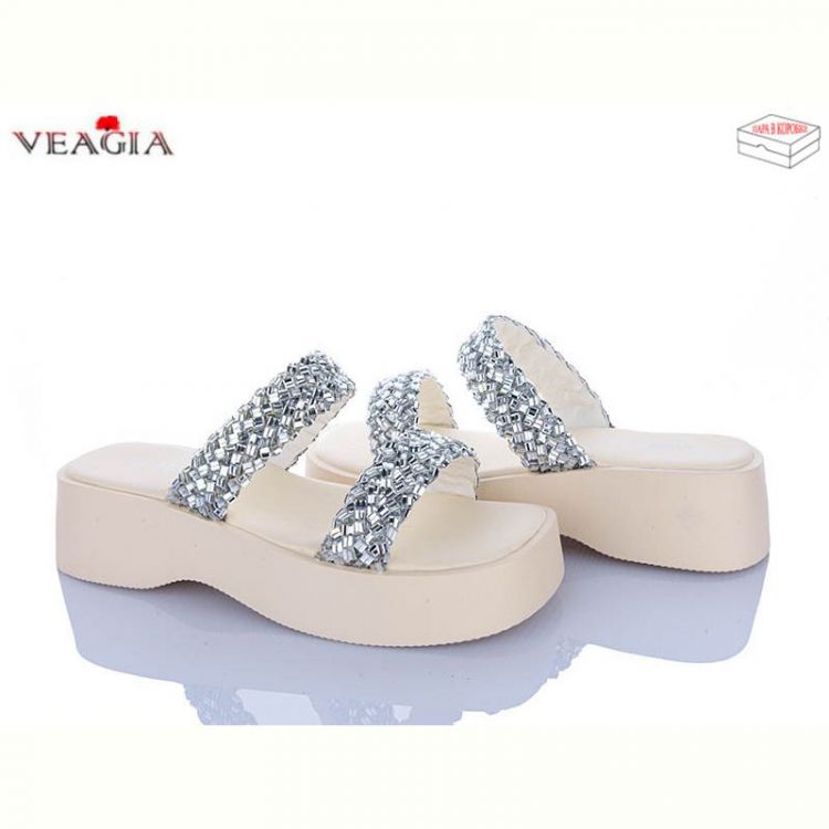 Купить Шлепанцы Veagia N20 silver на obuv-plus.com.ua