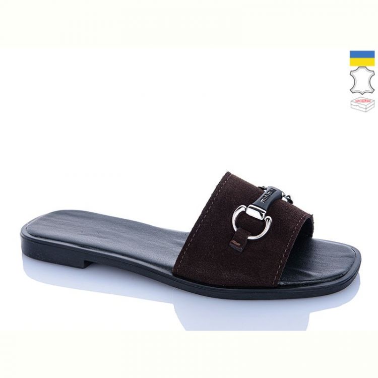 Купить Шлепанцы Garti 54 коричневий замш-old-1 на obuv-plus.com.ua