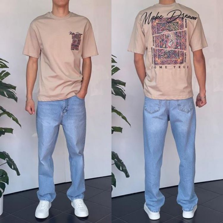 Купить Футболка i8denim 2145 beige на obuv-plus.com.ua