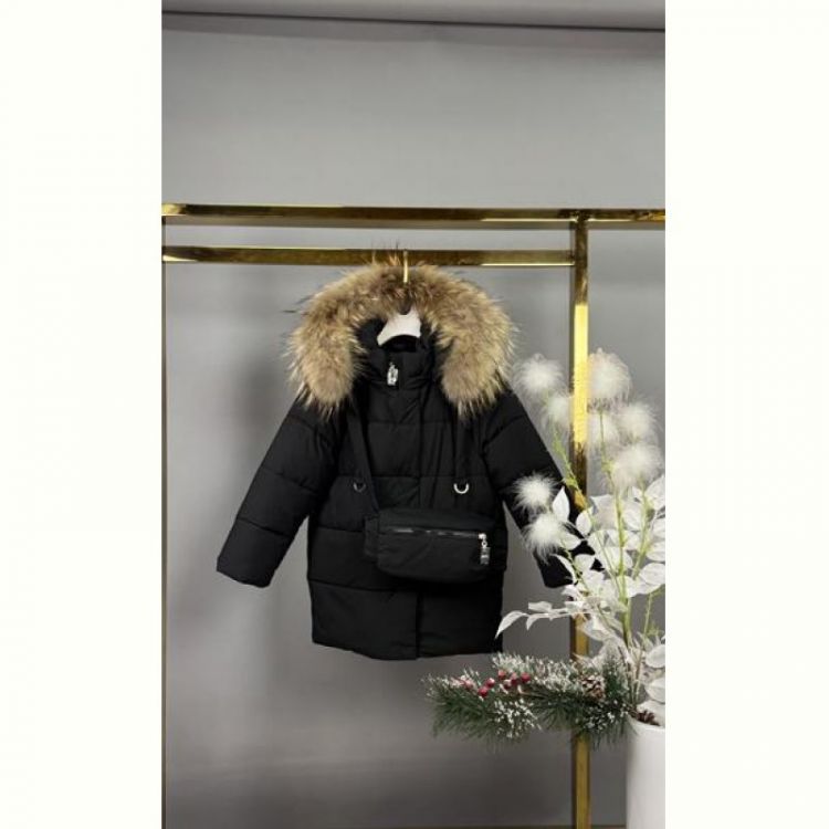 Купить Куртка Delfinka 9618 black на obuv-plus.com.ua