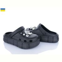 Купить Кроксы Golden Lion 152-2-6 песик чорний на obuv-plus.com.ua