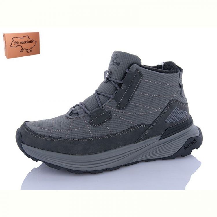 Купить Кроссовки Restime HMZ24393 d.grey на obuv-plus.com.ua