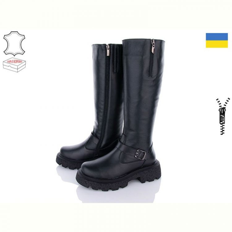 Купить Сапоги Mona Liza 38 чорний на obuv-plus.com.ua