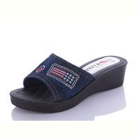 Купить Шлепанцы Sali ЖК006 джинс на obuv-plus.com.ua