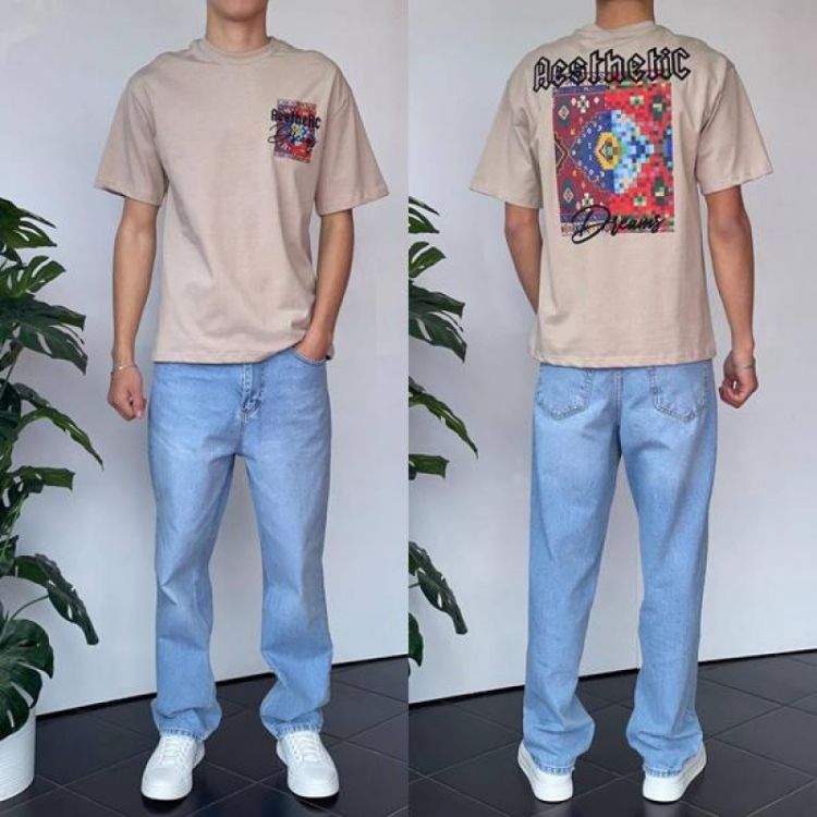 Купить Футболка i8denim 90555 beige на obuv-plus.com.ua