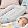 Купить Кокон позиционер для сна младенцев SEI DESIGN хлопок 88х60х12 см гнездышко натуральная ткань антиаллергенный на obuv-plus.com.ua