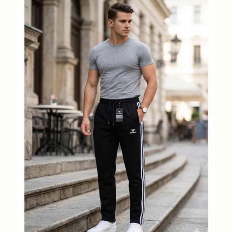 Купить Штаны спорт Style M.Clothes SM189 black на obuv-plus.com.ua