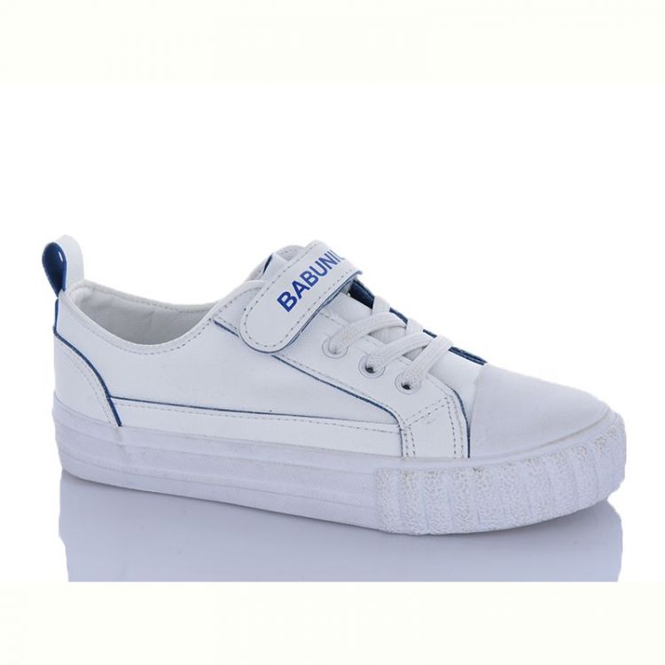 Купить Кеды Comfort-baby 350-1 біл-синій (31-37) на obuv-plus.com.ua