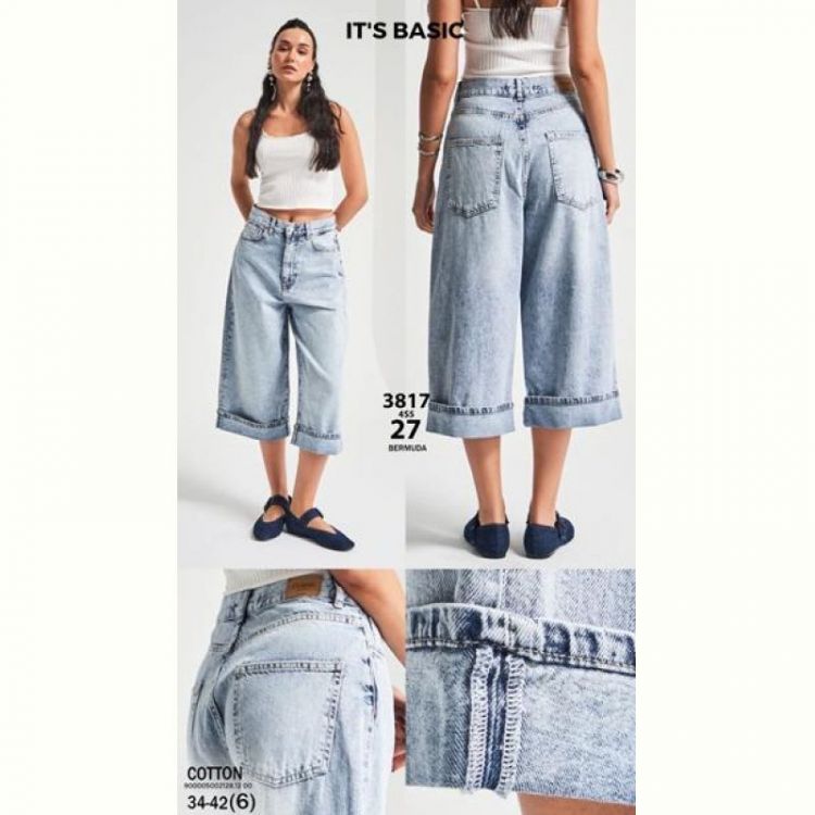 Купить Бриджи Maxim Jeans 3817 l.blue на obuv-plus.com.ua