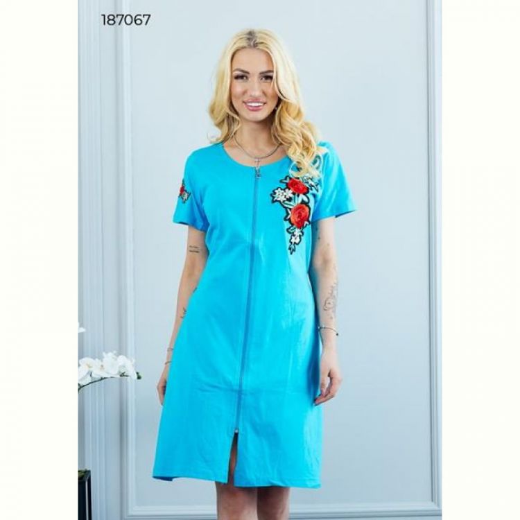 Купить Халат Vehuiah 187067 l.blue на obuv-plus.com.ua