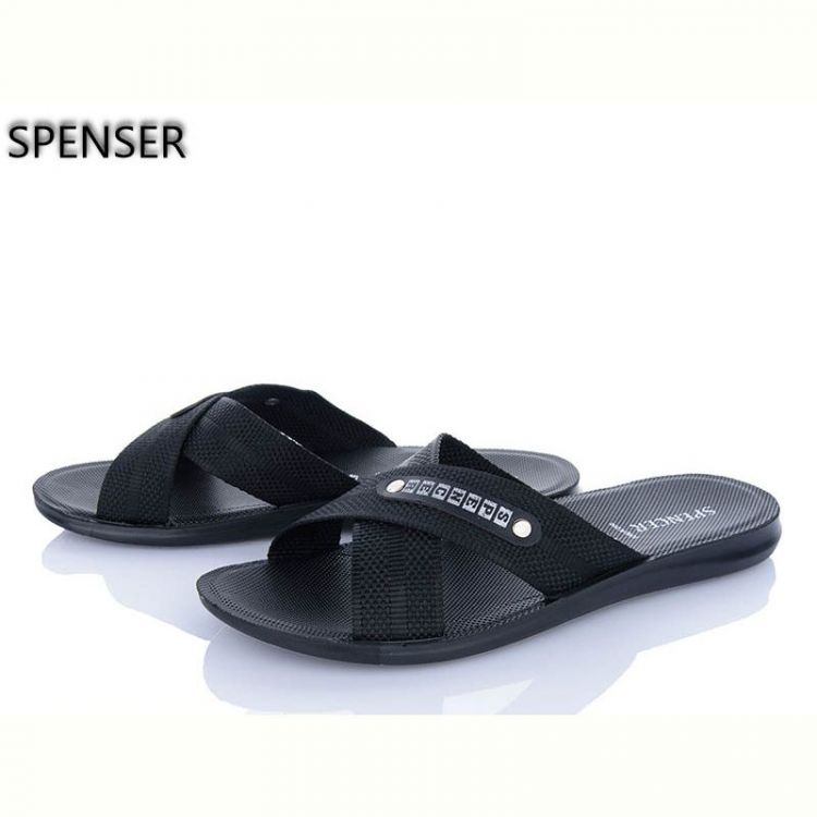 Купить Шлепанцы Spencer 0301Б чорний батал на obuv-plus.com.ua