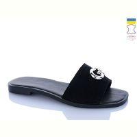 Купить Шлепанцы Garti 56 чорний замш на obuv-plus.com.ua