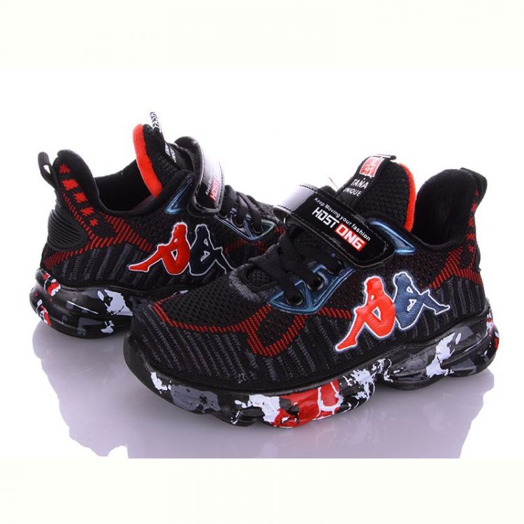 Купить Кроссовки Angel Q54-B5501 black-red на obuv-plus.com.ua