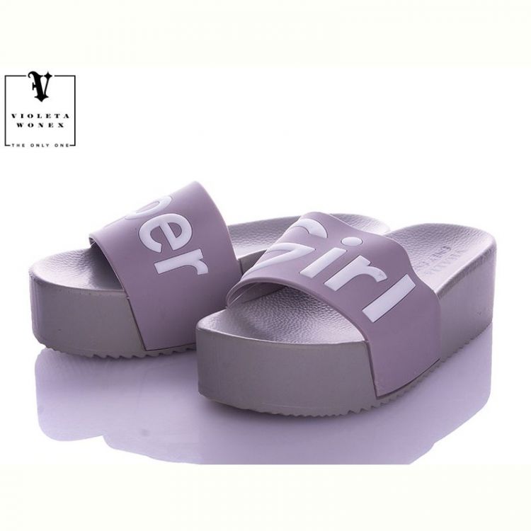 Купить Шлепанцы Violeta 8-306 grey на obuv-plus.com.ua