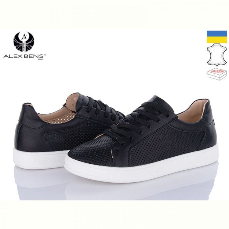 Купить Кроссовки Alex Bens 7590 чорний на obuv-plus.com.ua