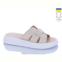 Купить Шлепанцы Sali 518 бежевий біл-п. на obuv-plus.com.ua