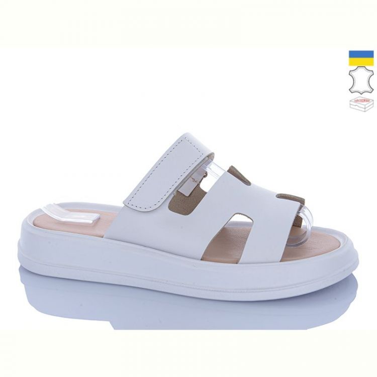 Купить Шлепанцы Sali 6 білий біл-п. на obuv-plus.com.ua