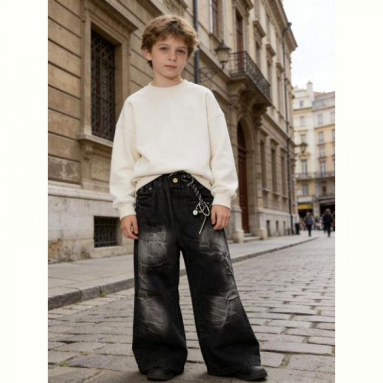 Купить Джинсы Yalisi 7712-1 black на obuv-plus.com.ua